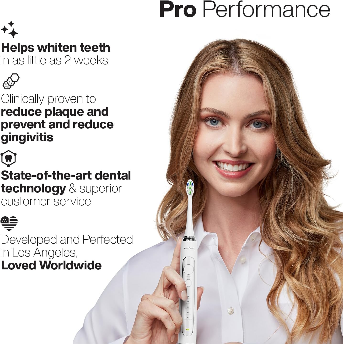 Aquasonic Duo Series PRO – Ultra-Whitening Electric Toothbrush Set – 5 Modes & Smart Timers – Premium Travel Cases & 10 Proflex Brush Heads – ADA Accepted Toothbrushes - Image 5