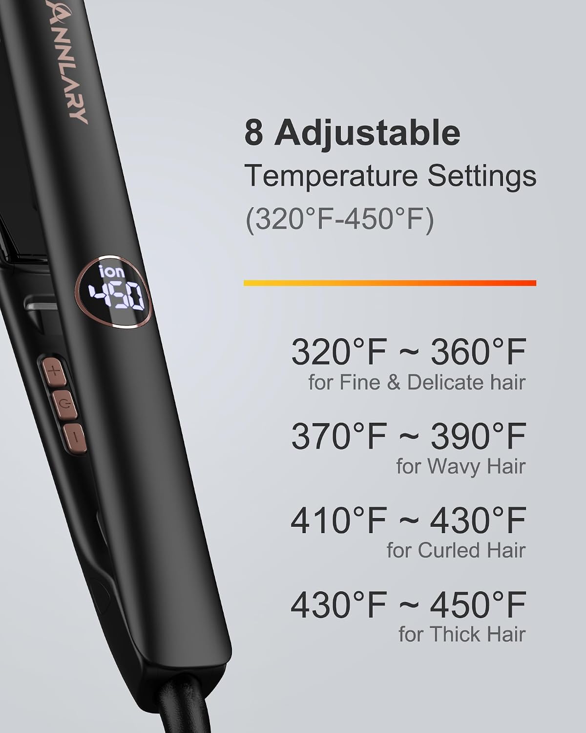 ANNLARY 1 Inch Hair Straightener Flat Iron - Image 7