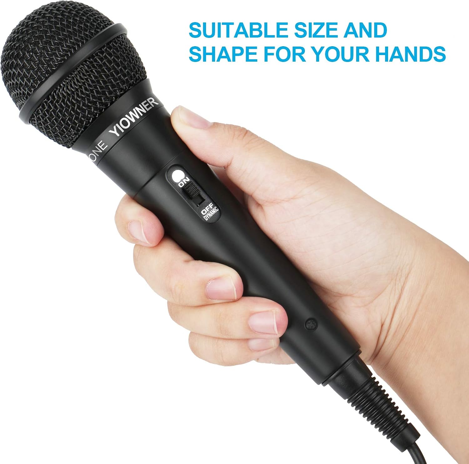 Wired Microphone, Karaoke Handheld Microphone for Singing, Mic Karaoke with 2.5m Cable, Vocal Dynamic Mic for Speaker, AMP, Mixer, DVD - Image 5